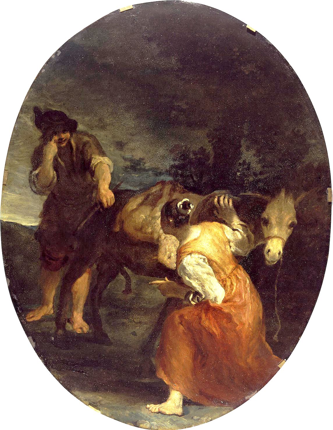 Amorous Shepherd And Shepherdess by Giuseppe Maria Crespi